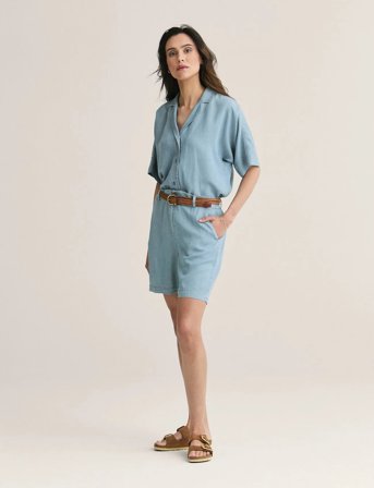 Newhouse Mary Tencel Shorts - Blue - 36