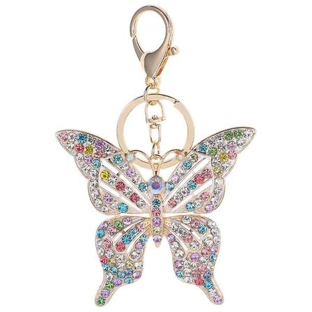 1 st ihåliga fjärilar nyckelring hänge dekorativ nyckelring presentpåse hänge - on stock Colorful 12.5x9cm