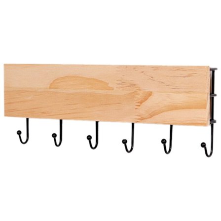 Moderne Enkel Støbejern Trækrog Holder Rod Sortering Vægmonterede Konsoller, A