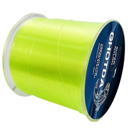 500m Supersterk Nylon Fiskesene 5-30LB Monofilament Slitesterk Kompatibel med Fiske etter Stein, Hav og Karp