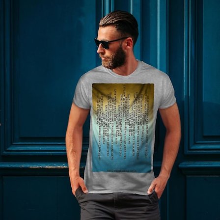 Spara vatten öl slogan män T-shirt