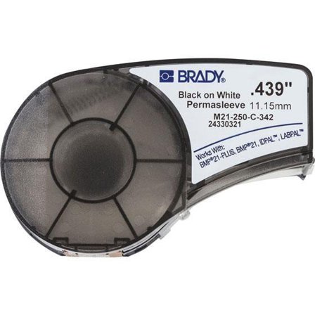 BRADY PermaSleeve Marker B-342 - hylser - Rull (1,12 cm x 2,1 m)