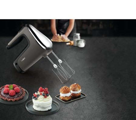 TEFAL Powermix Silence HT650E Håndmixer 600W Sølv