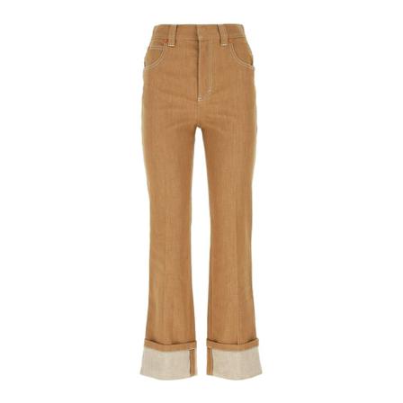 Chloé - Flare Jeans - Beige - Dam - Storlek: M, Dam, Storlek: M