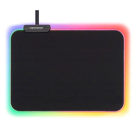 TG Esperanza - Musmåtte, Gaming - RGB-belysning - 35 x 25 cm Sort