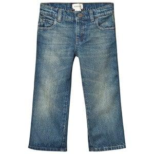 Kids - Gucci Blue Web Detail Jeans 5 years - Bottoms - 5 years - Blue