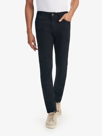John Henric Men's Zwarte Slim Fit Jeans Size 34
