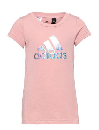 Dance Metallic Print Tee Pink Adidas Performance