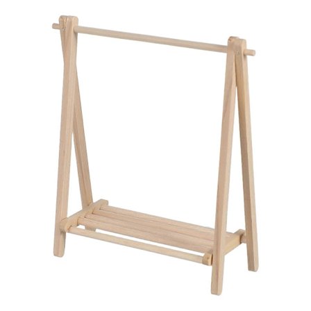 Elegant Tøjstativ til Småbørn, Bærbart og Funktionelt til Flere Stykker Tøj Beige