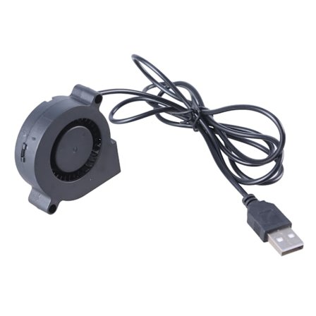 Kompakt 50mm USB-vifte for datamaskin DC5V kjølevifte 5V1A inngang 115cm ledning