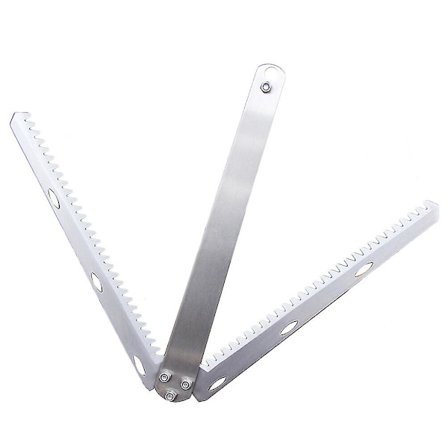 1 stk Savtand Vand Græsskærer Fiskevand Planter Fræser Rustfrit Stål Vand Græs Anker Cutter Foldbar Vand Græs Seglfræser Til Dam Sø