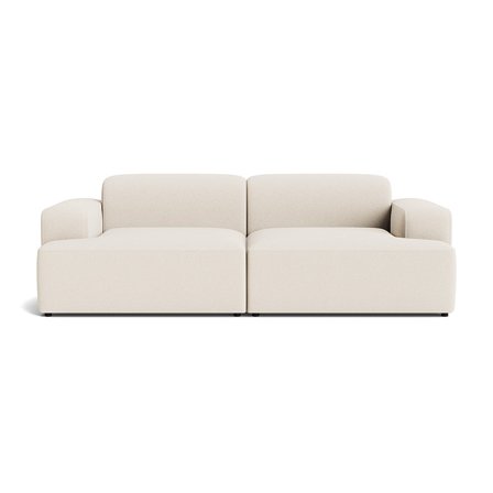 Madrid 3 personers Loop Creme sofa - Komfortabel flyder sofa - 238x101x75cm