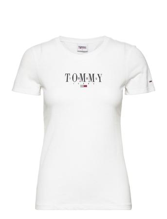 Tjw Skinny Essential Logo 1 Ss T-shirts & Tops Short-sleeved Vit Tommy Jeans