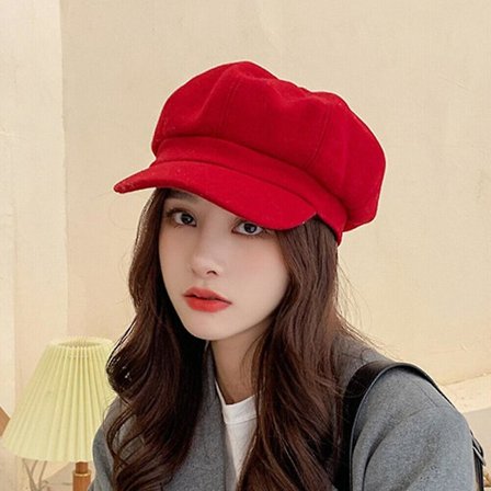 Dam Vintage Baker Boy Keps Plattkeps Beret Hatt Vinter Newsboy Hatt db