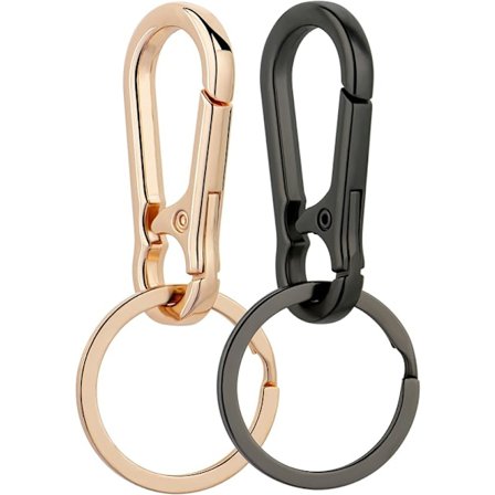 2 st Metall Nyckelringar Nyckelring Nyckelkedja Ring Clip Hållare Organizer för Hem Bilnycklar Nyckelhitta Kvinnor Män