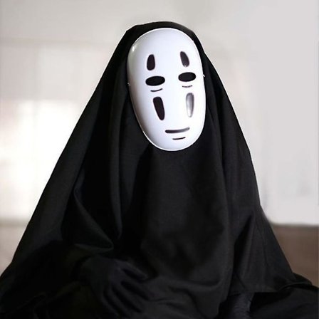 Spirited Away No Face Kaonashi Scenekostym Fancy Up Outfit Kappa Mask Handskar Set