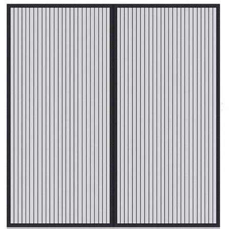 Magnetisk insektskjerm vindu, magnetisk insektsdør myggnett skyvedør med magneter anti mygg insekter, fint nett, med borrelås hvit 120*130MC