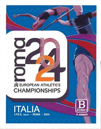 Italien - Europamesterskabet i atletik - Postfrisk frimærke