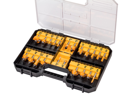 Dewalt DT90017-QZ Jyrsinteräsarja 22-osainen, Koneiden tarvikkeet & käyttöosat