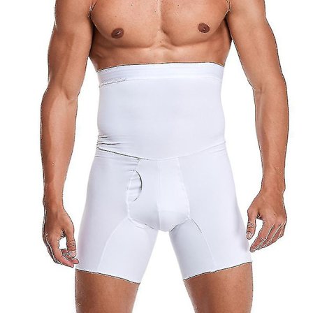 Mænds Abdominal Shorts Body Shaper Kompression Høj Talje Træner Abdominal Abdominal Slim Body Shaper Boxer Underbukser