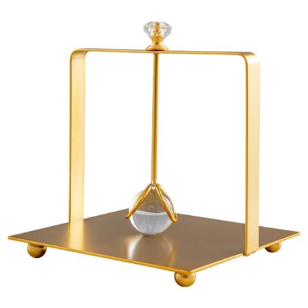 Smidesjärn kristallkula vävnadslåda Skrivbord hemdekorationer Vardagsrum Soffbord förvaring vävnadslåda med fyrkantig bas