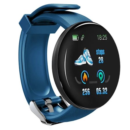 D18 Smartwatch Herre Dame Smartwatch Blodtryk Vandtæt Digitale ure Sport Fitness Tracker Ur til Apple Watch rem