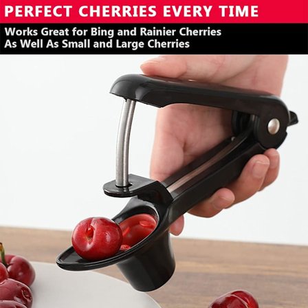 Kirsebær er udstenede, velegnede til at lave friske kirsebærretter, kirsebærtærte, syltetøjs cocktailkirsebær