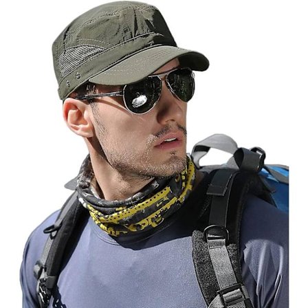 Vanntett Yetsye Army Cap for menn, kort brem, pustende militær caps, justerbar klassisk