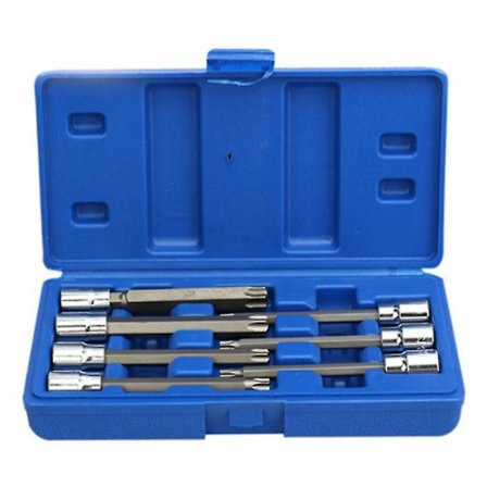 7 kpl/sarja 3/8 tuuman hylsyavainsarja, Extra Long Torx Star Bit -hylsysarja T25 T30 T40 T45 T50 T5