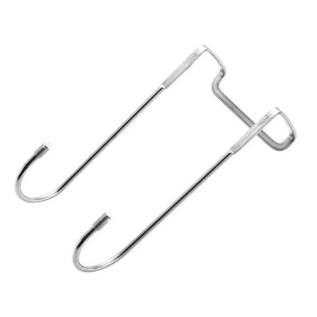 Dusjkrok - 4 stk. 5,5 cm dobbel dørkrok, dusjkabinett veggkrok, kompatibel med baderomshåndklær (S-form)