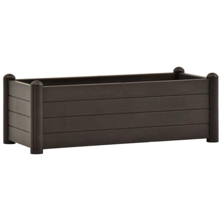 Vidaxl Upphöjd Odlingslåda Pp Mocka 100x43x35 Cm Antracit