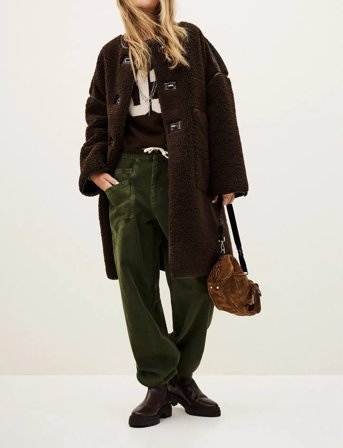 ba&sh Manteau Millie - Brown - 34