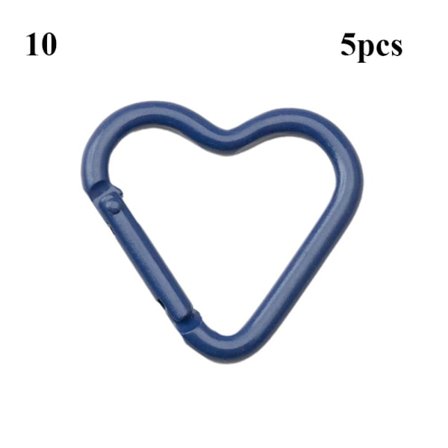 5 stk Spring Hjerte-ringspenner Karabinkrok 10 10