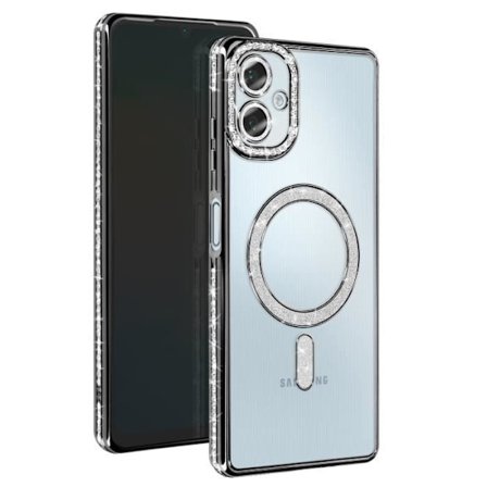 Coque Diamant för Samsung Galaxy A06 MagSafe Contour Strass Svart