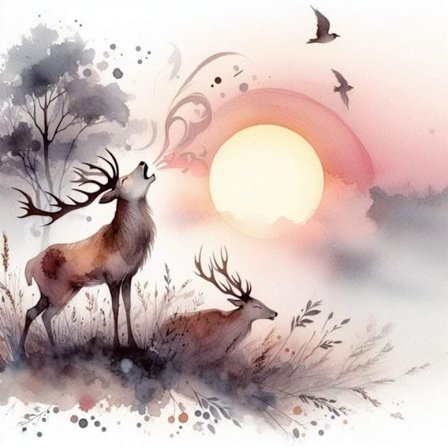 Skog Djur Affisch A4