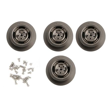 RC-bil Metallfälg Ramfälg Uppgradering Tillbehör Delar Kit för MN D90 MN-99 MN-91 FJ-45 (Titanfärg MN-027T)