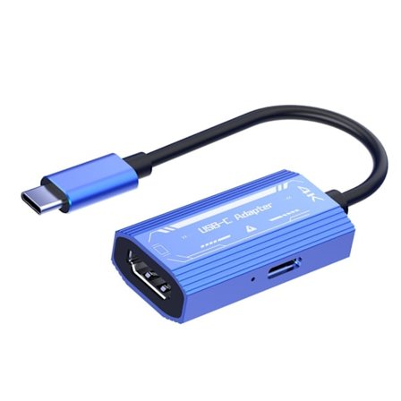 4K60Hz virtalähdesovittimen johto Type C -muunnin AR-laseille, sininen