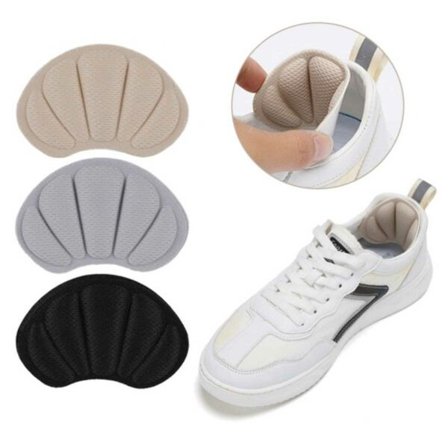 1 par sko gnageinnsatser Hælbeskyttelse Reparasjonslapp - Reparer ødelagte sko svart