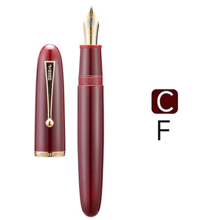 Jinhao 9019 Resin Fyldepen #8 F/M Nib Stor Størrelse & Høj Kapacitet Konverter