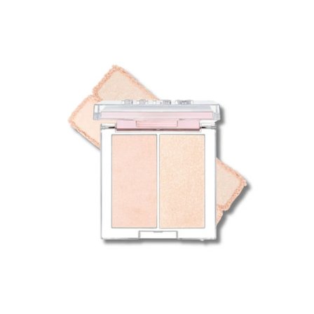 CLIO Prism Highlighter Duo #01 Cream Fizz 5,6 g - varm highlighter-duo