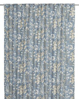 Yhdistelmänauhaverho Painettu kuvio Wood 2/pak Sininen