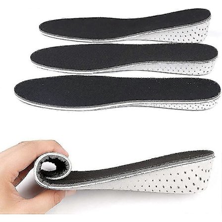 1 Par Unisex Pustende Skum Høydeøknings Innersåler Usynlig Høyere Innersåle Gave