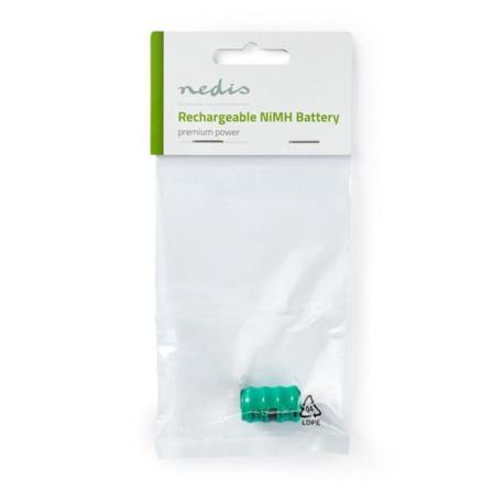 Laddningsbara Ni-mh-batteri - 4.8 V - 80 Mah - Lödpin - 1-polyba
