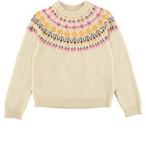 Molo Nordic Forest Gretchen Knit Sweater 122/128 cm - Jumpers and knitwear - 122/128 cm - Cream