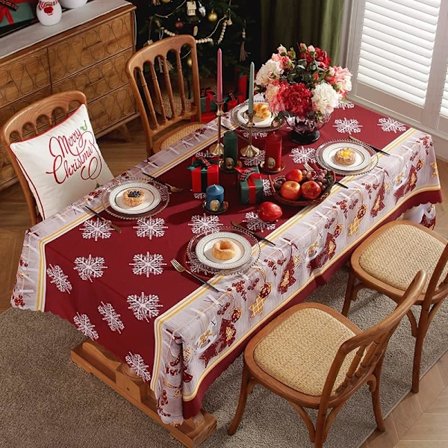 (Röd, 150 x 300 cm) Utomhusduk Julduk Bröllopsfest Dekoration