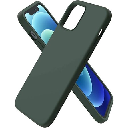 iPhone 12/12 Pro Silikonskydd Cover Grön