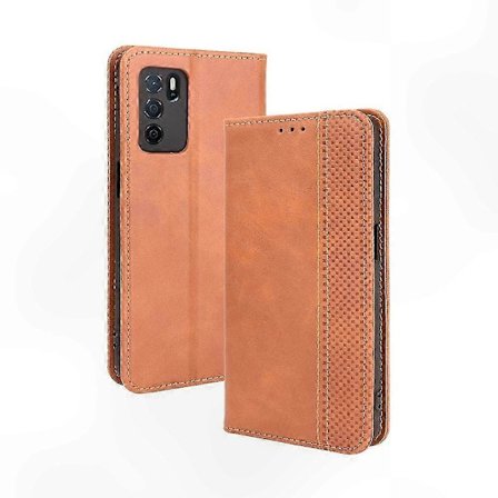 Retro Skinn Telefondeksel med Magnetisk Spenne for A16 Modell