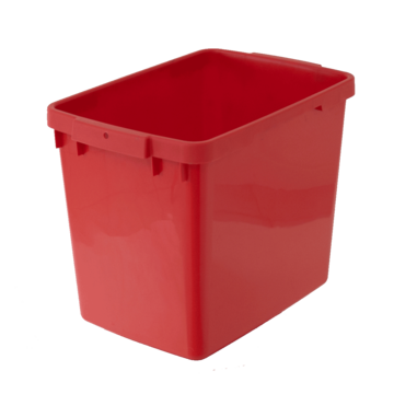 PLASTBEHOLDER 25L RØD