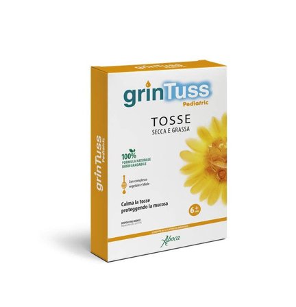 Aboca Grintuss Pediatric Sciroppo Tosse Bambini 12 Flaconcini
