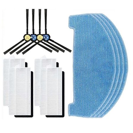 For A20, T20S, V3x, PVCR 3600, G2 0926W, G2 0726W, G2 1226 Sidebørste Filter Mopp Tilbehørsdelsett
